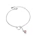 Produktbild CTRCHUJIAN 925 Silber Erdbeerkristall Armband Damen Pfirsich Katze Koreanisch Koreanisch Einfach und Frisch