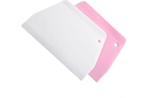 FYACCD 2 Pcs Dough Scraper, Plastic Pastry Bread Dough Cutter, Bread Scraper Tool for Pizza, Dessert, Cake, Baking Pastries Bread
