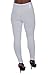EyeCatch Oversize - Kaira Womens Plus Size Stretch Ladies Trousers Leggings Full Length Pants White Size 24/26