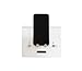 Produktbild Ladeorganizer Ladestation Ständer Organizer Kabelorganizer CAJA weiß für Smartphone Handy eBook Reader Tablet MP3 Player