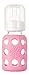 Lifefactory Baby Bottle, Glass, Pink, 4 oz