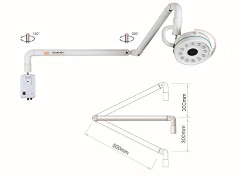 Dental Power 36W Hanging LED Surgical Medical Exam Light Shadowless Lamp KD-2012D-1 di Levin dental
