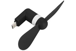 Cabling® Petit ventilateur blanc ultrasilencieux avec prise USB-C