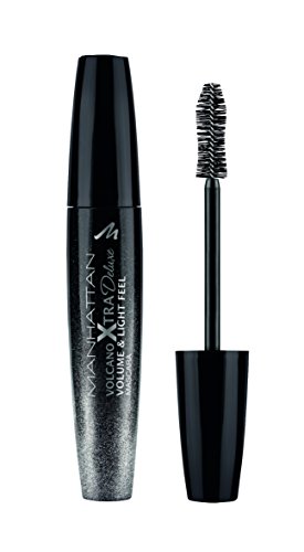 Manhattan Volcano Xtra Deluxe Volume and Light Feel Mascara, Farbe 1010Z (deep black), 1er Pack (1 x 10 ml)