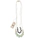 Fox & Finn 'Isabella' Silicone Teething Necklace for Babies | Safety Knotted Silk Rope | Does Not Pull Hair Out | 14 Inch Drop (mint + smoke + latte)