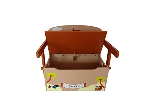 Bebe Style Verwandelbare Spielzeugkiste + Tischbank + Stuhl – Holzkiste Aufbewahrung - 4