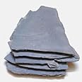 1 kg black slate shale stone big and thick pure and earthy no mixture (1000)