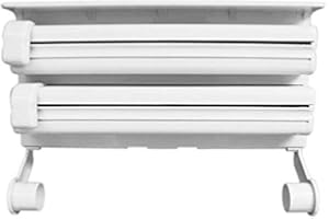 MEDIAWAVESTORE 870592 Dispensador de pared TRIPLE papel aluminio especias film color BLANCO