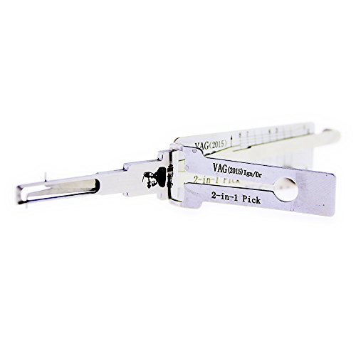 Loboo Idea Genuine Lishi VAG(2015) 2-In-1 - Lock Pick and Decoder Together Pick Sets Tool (New Name? Lishi 162T (8) 2-In-1 - Lock Pick and Decoder Tool)