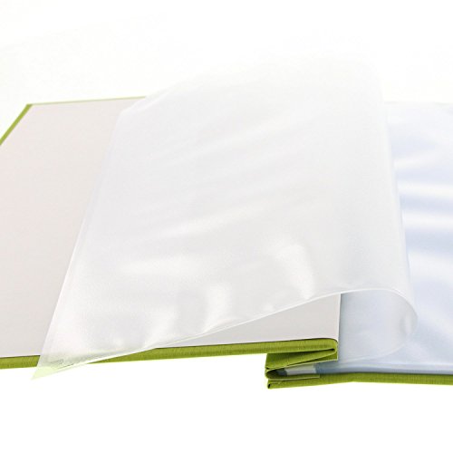 Goldbuch Zeugnismappe, Colours, A4, Mit Schraubverschluss und 12 Sichttaschen, Erweiterbar, Leinenstruktur, Grün, 36005 - 4