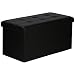 Produktbild Levivo faltbare gepolsterte Sitzbank mit Aufbewahrungsbox, belastbar bis 300 kg, ca. 79.5 x 39 x .8.5 cm, Schwarz