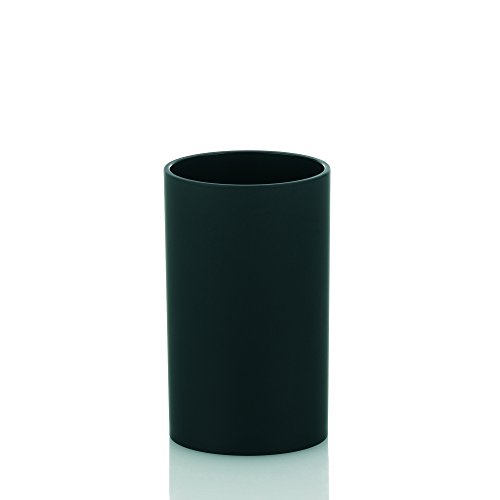 Kela 390100, Badset, 3-tlg., 1 Seifenspender/ 2 Becher, Kunststoff, Farbmix, Dark, Schwarz - 3