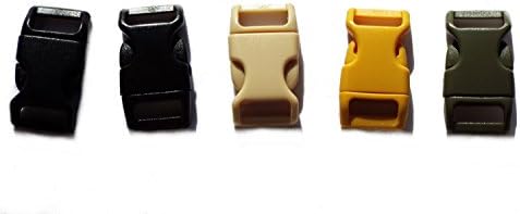 5 Pack No. 2 Quick Latch Buckles for Paracord Size M.