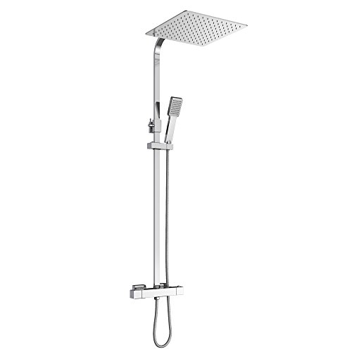 Duschsystem inkl. Thermostat Duschkopf 30x30cm Handbrause Duscharmatur Dusche - 2