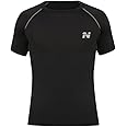NINQ Half Sleeve Compression T-Shirt - Men's Athletic & Sports Tights for Fitness Gym
