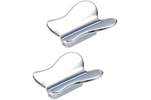 DSWZLQDXB 2 maniglione Colorato per armadietto decorativa Tiretti per cameretta dei bambini Design a forma di farfalla Pomelli per Armadi in Lega di zinco maniglia per Cassetto (Bright chrome)