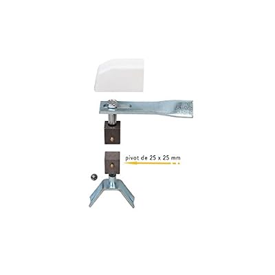 Klose Besser Pivot de portail 25 x 25 mm pour tube carré 30 x 30 mm Klose Besser
