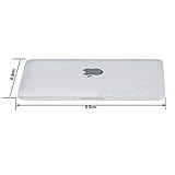 easygoal Kosmetikspiegel, Design mini-MacBook Air, tragbarer Spiegel Apple, Weiß/Silberfarben - 2
