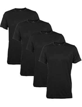 Tom Tailor Herren Crew- Neck T-Shirt - 4er Pack
