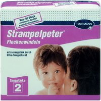 Preisvergleich Produktbild STRAMPELPETER Flockenwindeln Saugstärke 2 56 St