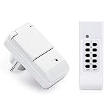 Reichweite bis zu 30m (umgebungsabhängig), Leistung 1100W (für alle elektronischen Geräte mit maximal 1100W geeignet), Spannung 230 V - 50 Hz, max. Stromstärke 5A, Funk Frequenz 433.92MHz