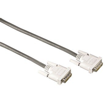 Hama 20156 Pack 10 Kabel DVI Dual Link männlich/männlich 1,8 m schwarz/grau