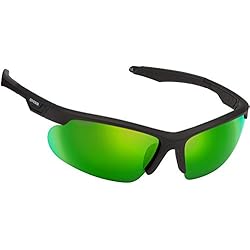Cressi Speed Gafas de Sol, Unisex Adulto, Negro/Lentes Reflejado Verde, Talla Única