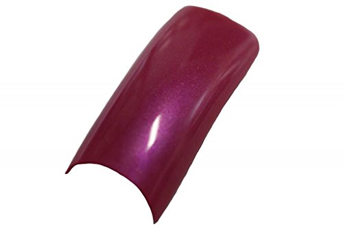 Effect Beauty 70 Pearl Coloured Nail Tips - Dark Pink