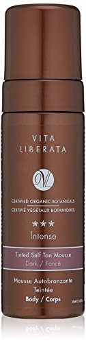 VITA LIBERATA Tinted Self Tan Mousse for Body, Intense (Dark) 100 ml