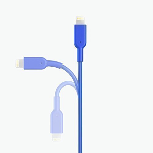 Anker PowerLine II 3m iPhone Ladekabel Lightning Kabel, MFi-Zertifiziert für iPhone 7 / 7 Plus / 6 / 6 Plus / 5S / 5 (Blau) - 3