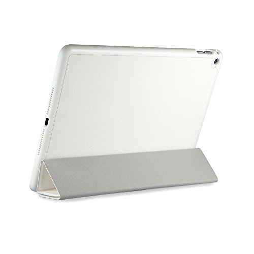 iPad Air 2 Hülle, EasyAcc Ultra Slim Cover Schutzhülle Bumper Lederhülle mit Standfunktion / Auto Sleep Wake Up Funktion für iPad Air 2 2014 Modell Number A1566/ A1567 – Weiß, Ultra Slim - 4
