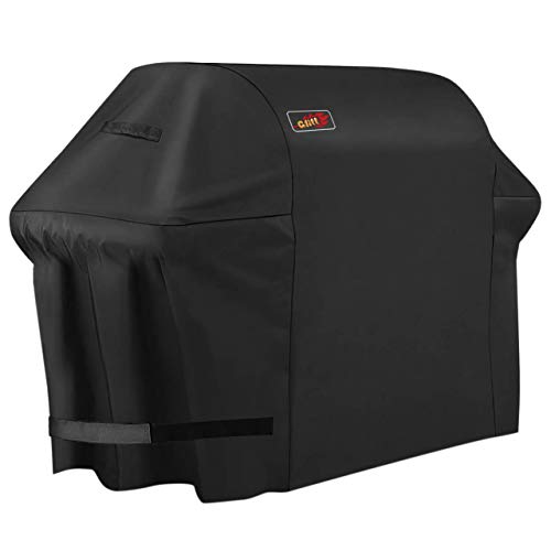 Housse Barbecue (147*61*122cm), HOMASY Couverture de Barbecue 600D BBQ Couverture de Gril Convient aux Weber, Brinkmann, Char Broil etc, Résistant aux UV, à l'Eau et aux Larmes