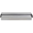 STEELARTCRAFT 45cm/18 INCHES Length Outdoor Waterfall Pool, Rectangular Pond Fountaine Stainless Steel, Waterfall Spillway Rectangular Wall Mounted Swimming Pool Fountaine Waterfalls