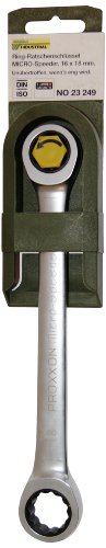 PROXXON 23249 MicroSpeeder 16 x 18 mm Doppelring Ratschenschlüssel