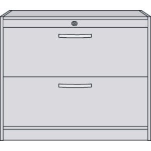 Preisvergleich Produktbild Kerkmann Hängeregistraturschrank Status BxTxH 100x42x820cm Buche / silber