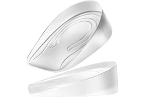 Solette Gel Alzatacco, Sbomi 1cm 2cm 3cm Silicone Invisibile Solette Scarpe Rialzate, Aumento Solette Alzatacco A Nido D'ape Per Donna E Uomo (Women 3cm)