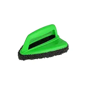 Sulfar Bathroom Brush with Abrasive Scrubber for Superior Tile Cleaning, Black, 1403