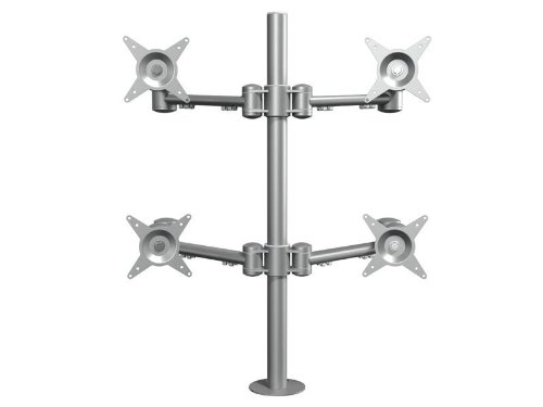 Dataflex 622 ViewMate Style Monitorarm (Tragkraft max. 4x 12kg, bis 61 cm (24 Zoll) Bildschirmdiagonale, VESA: MIS-D 75×75/100x100mm kompatibel) silber - 2