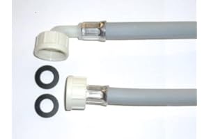 STABILO SANITAER Stabilo-Sanitaer Zulaufschlauch 3/4 Zoll 5m Anschluss gerade/Winkel Anschlußschlauch Waschmaschinen Geschirrspüler Schlauch Wasserschlauch Zulaufschläuche