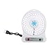 Produktbild Jiheousty Mini USB Fan Portable Indoor Outdoor Schreibtisch Computer Lüfter 3 Ebenen 4 Klingen LED-Licht Notfall Taschenlampe USB wiederaufladbare Silent Electric Fan