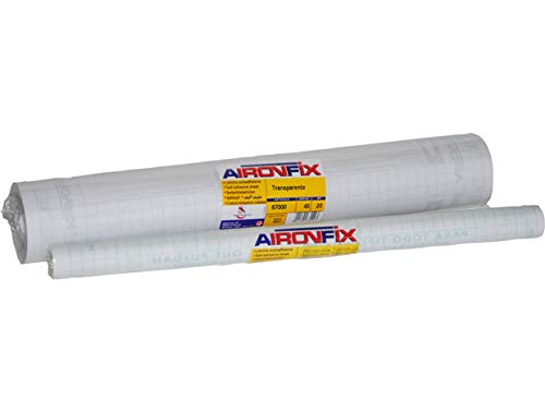 Aironfix 67000 - Rollo de lamina plástica autoadhesiva, 0.45 x 20 m, transparente