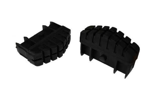 Hailo 9911-001 Sprossenleiternfüße-Set für Holm 85 x 25 mm