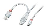 Conectores: 1 x USB tipo A de alimentación y transferencia de datos, 1 x USB tipo A solo de alimentación (20 cm de longitud), 1 x USB tipo mini-B