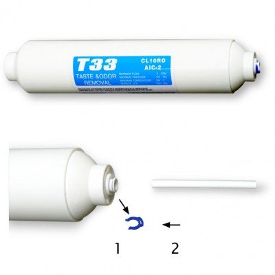 Wasserfilter fr Samsung LG Khlschrnke (Side by Side) Anschluss ber 5 mm Schlauch beidseitig