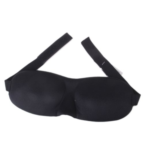 Preisvergleich Produktbild schwarz konturiert schlafen Maske schlafend Auge Shades mit Ohrstöpsel