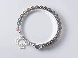 Thumby S925 Silber Armband Weiblichen Einfachen Sternen Mond Mondstein Armband Gradienten Labradorit, S925 Silberarmband, Einheitsgröße