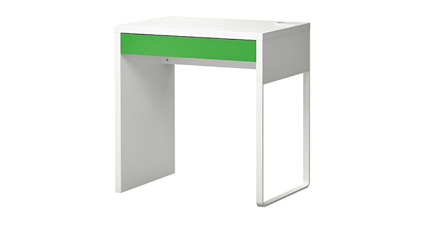 Ikea Micke Bureau Blanc Vert 73x50 Cm Amazon Fr Cuisine Maison
