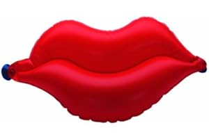 Dr. Winkler 431 - Coussin gonflable pour le bain en forme de bouche - 2 ventouses - Rouge