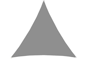 AMANKA 98% UV Schutz: 4x4x4 Sonnensegel Dreieckig Wasserdicht - Sonnenschutz Balkon - Terrassendach Sichtschutz Garten - 4m Dreieck Sonnendach Pool Trampolin Wohnwagen Sonnenschutz Terrasse Camping