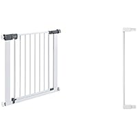 Safety 1st Quick Close ST Treppenschutzgitter, extra sicheres Metall-Türschutzgitter zum Klemmen, weiß, 73-80 cm, mit 7 cm Verlängerung